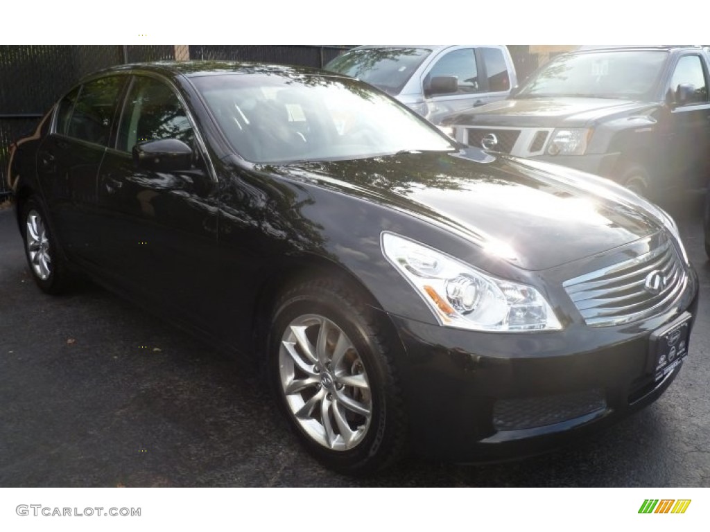 2009 G 37 x Sedan - Black Obsidian / Graphite photo #5