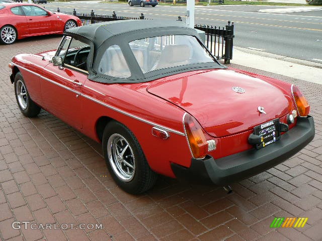 1978 MGB Roadster  - Dark Red / Tan photo #6