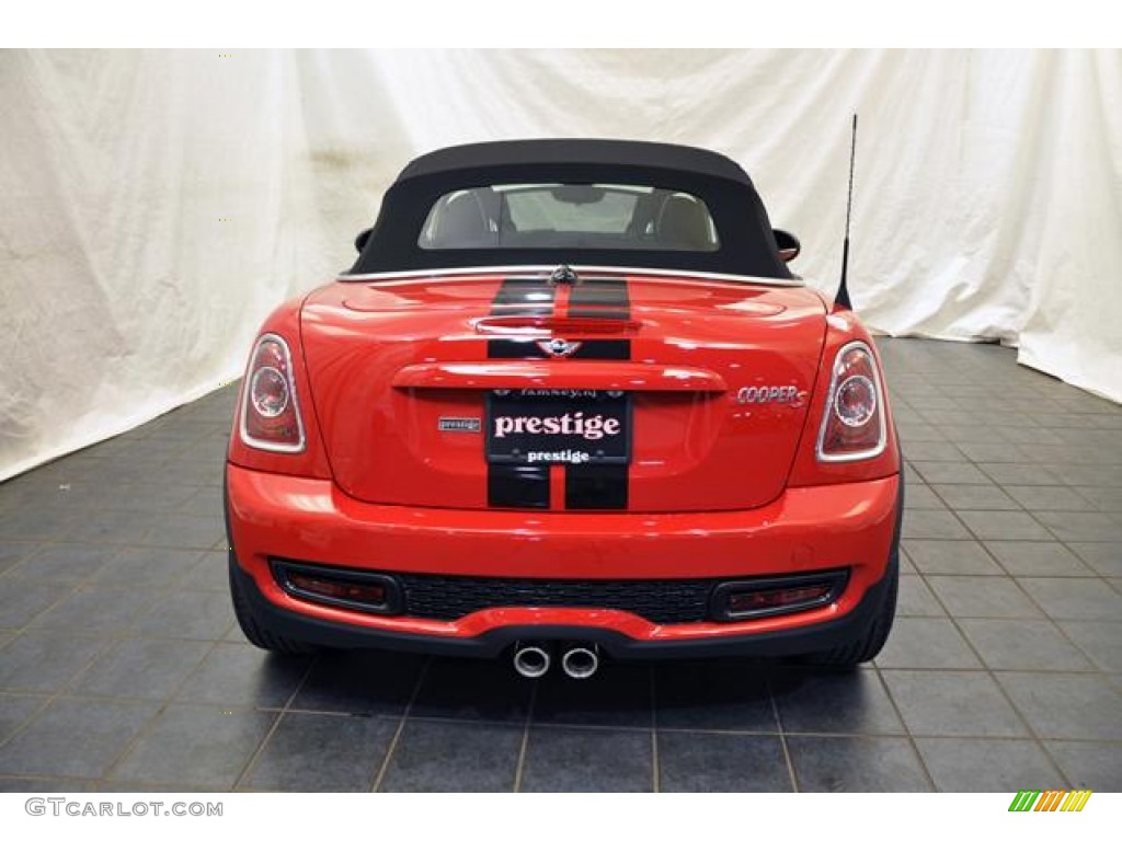 2013 Cooper S Roadster - Chili Red / Carbon Black photo #4