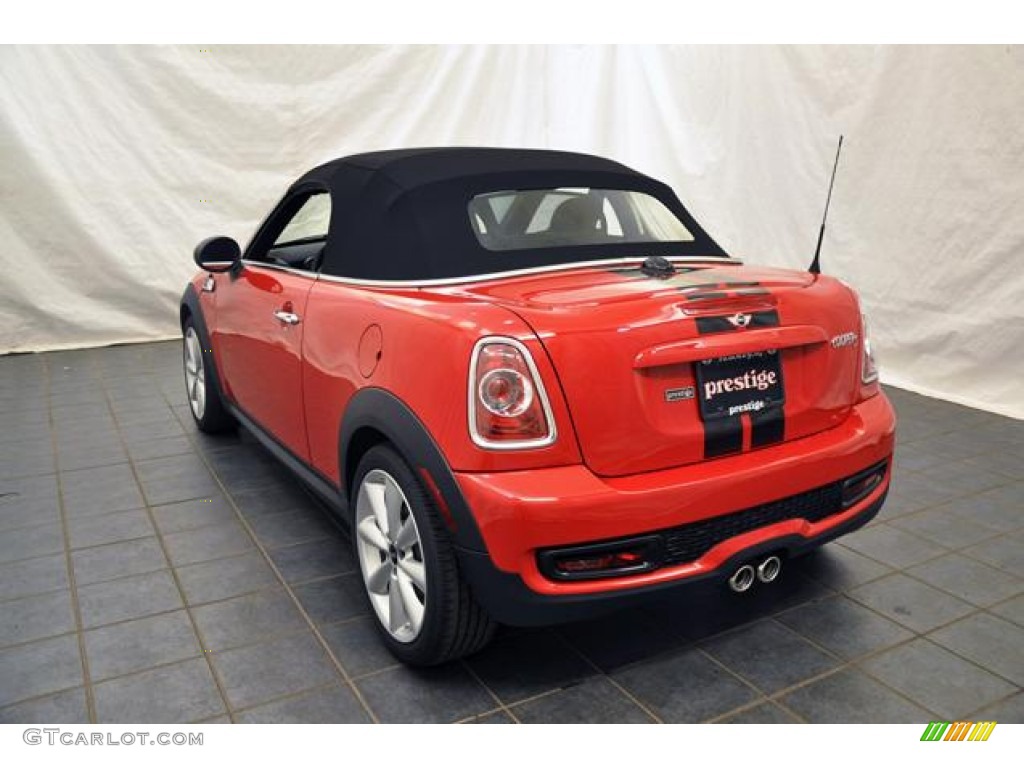 2013 Cooper S Roadster - Chili Red / Carbon Black photo #9