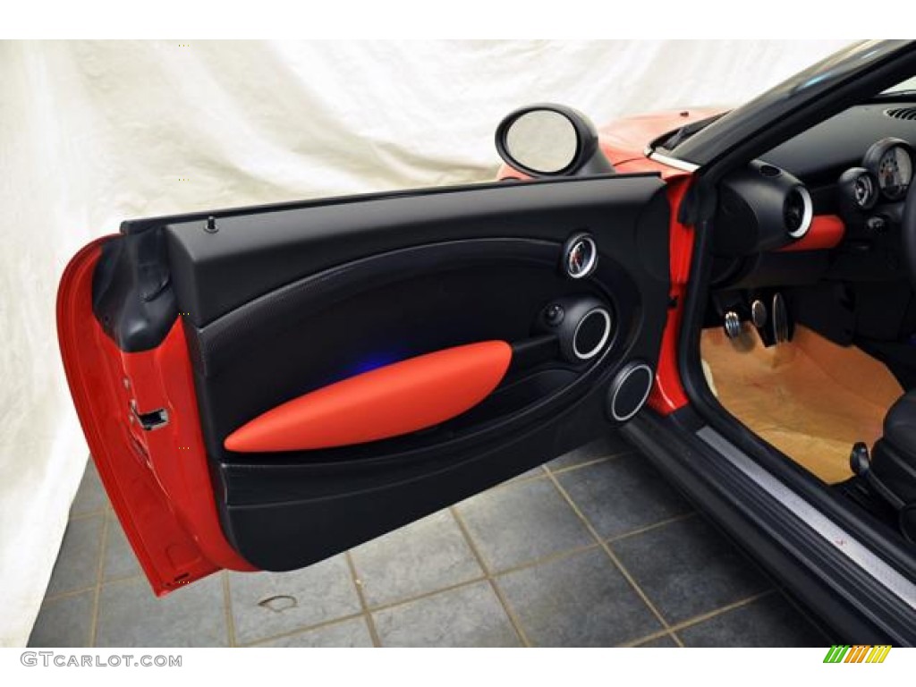 2013 Cooper S Roadster - Chili Red / Carbon Black photo #11