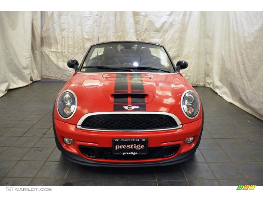 2013 Cooper S Roadster - Chili Red / Carbon Black photo #20