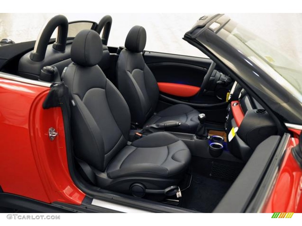 2013 Cooper S Roadster - Chili Red / Carbon Black photo #27
