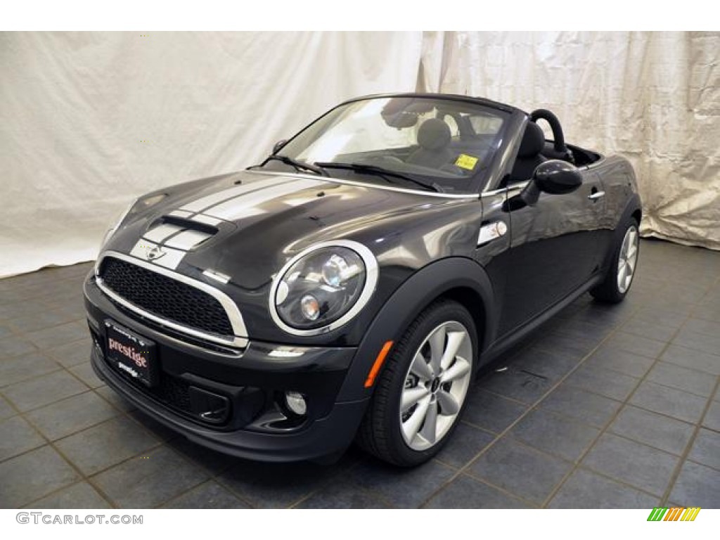 2013 Cooper S Roadster - Midnight Black Metallic / Carbon Black photo #1