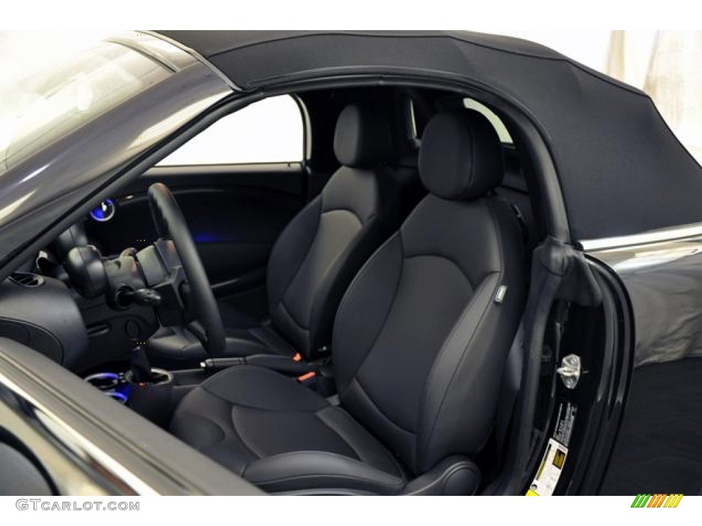 Carbon Black Interior 2013 Mini Cooper S Roadster Photo #69131411