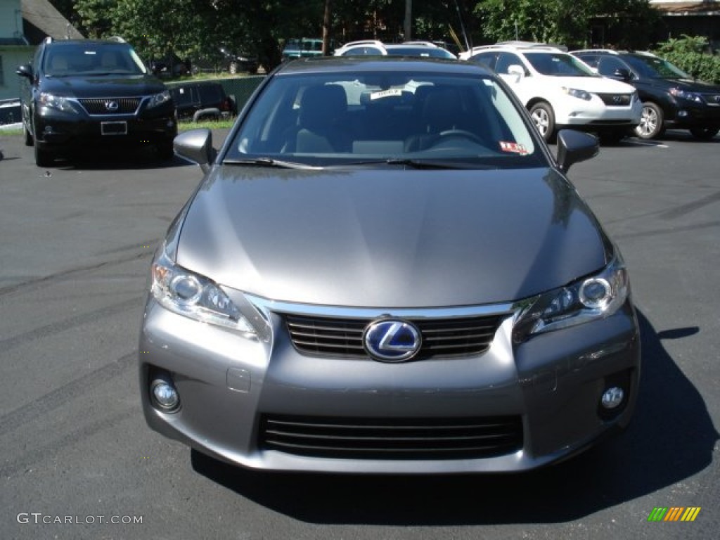 2012 CT 200h Hybrid Premium - Nebula Gray Pearl / Black photo #3