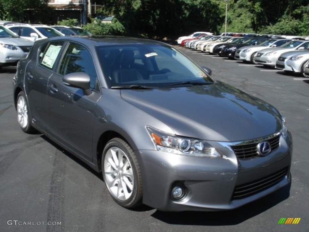 2012 CT 200h Hybrid Premium - Nebula Gray Pearl / Black photo #4