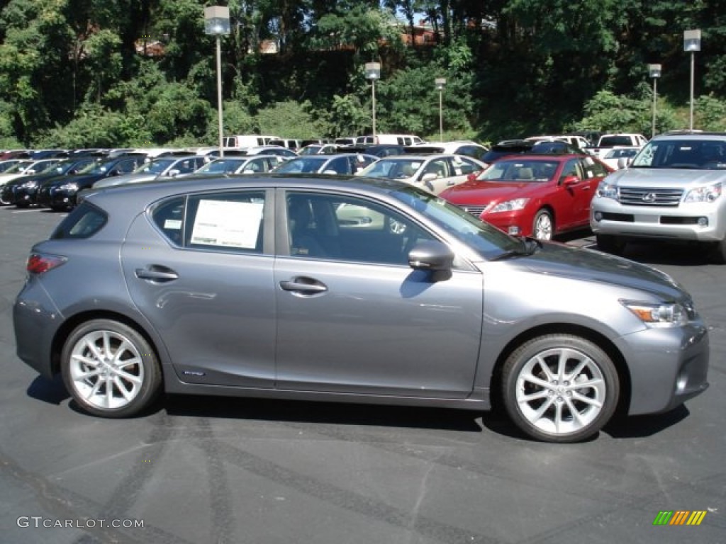 2012 CT 200h Hybrid Premium - Nebula Gray Pearl / Black photo #5