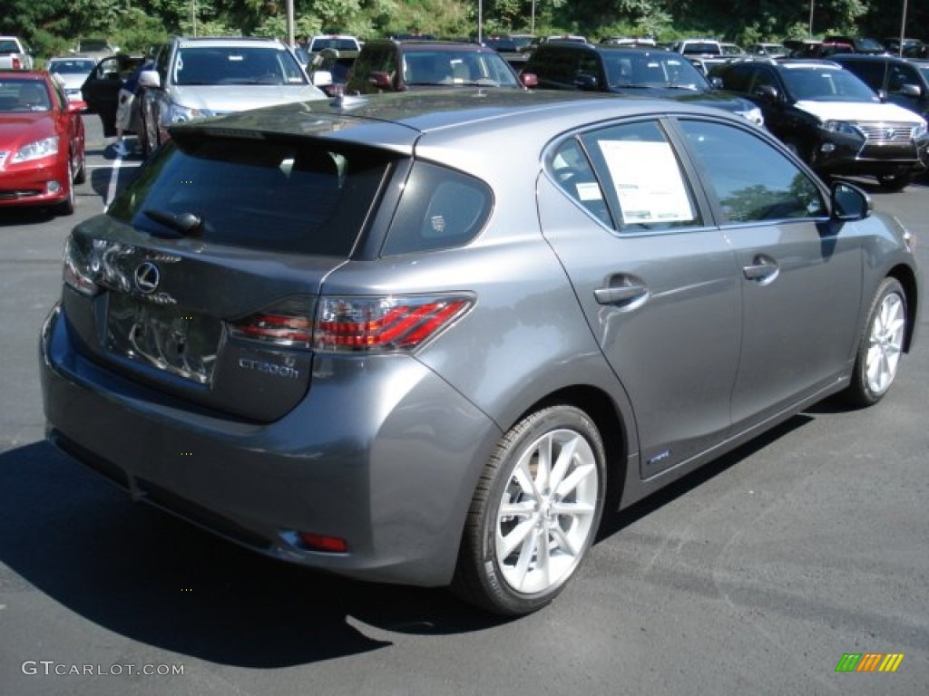 2012 CT 200h Hybrid Premium - Nebula Gray Pearl / Black photo #6