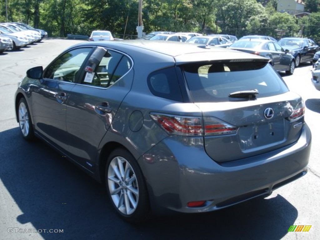 2012 CT 200h Hybrid Premium - Nebula Gray Pearl / Black photo #8