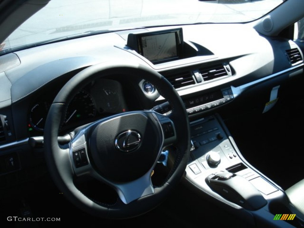 2012 CT 200h Hybrid Premium - Nebula Gray Pearl / Black photo #10