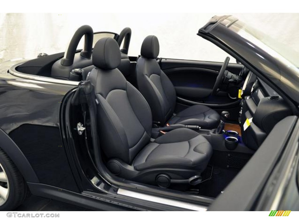 Carbon Black Interior 2013 Mini Cooper S Roadster Photo #69131529