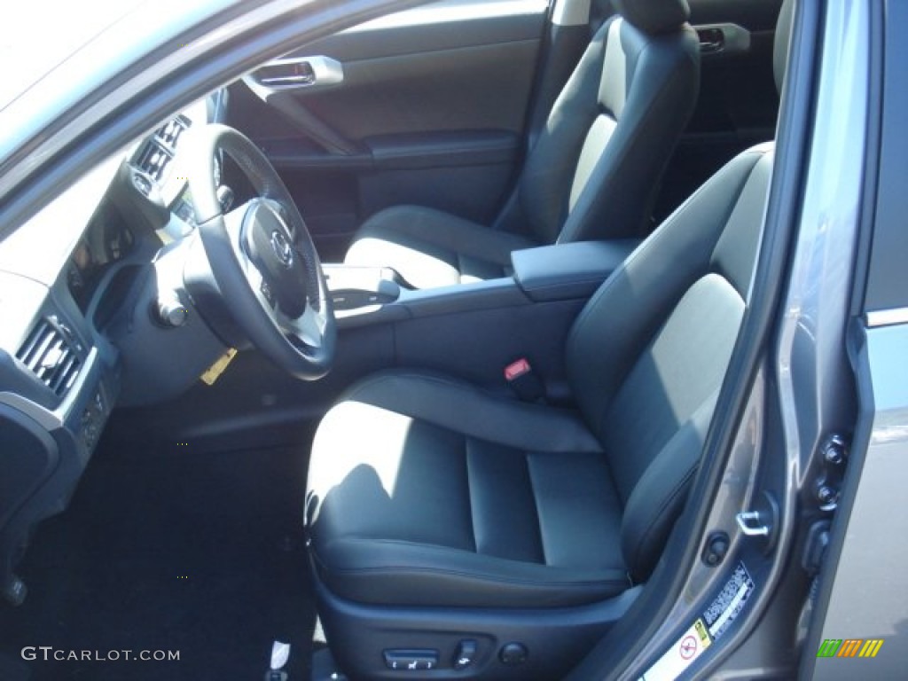 2012 CT 200h Hybrid Premium - Nebula Gray Pearl / Black photo #11