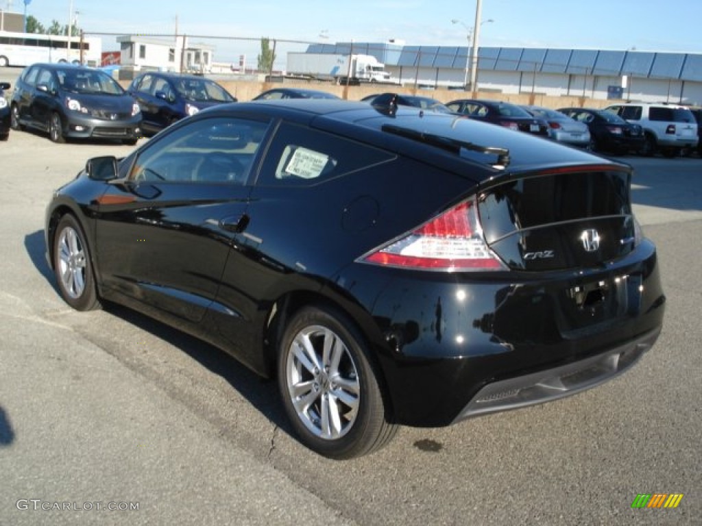 Crystal Black Pearl 2012 Honda CR-Z EX Sport Hybrid Exterior Photo #69131534