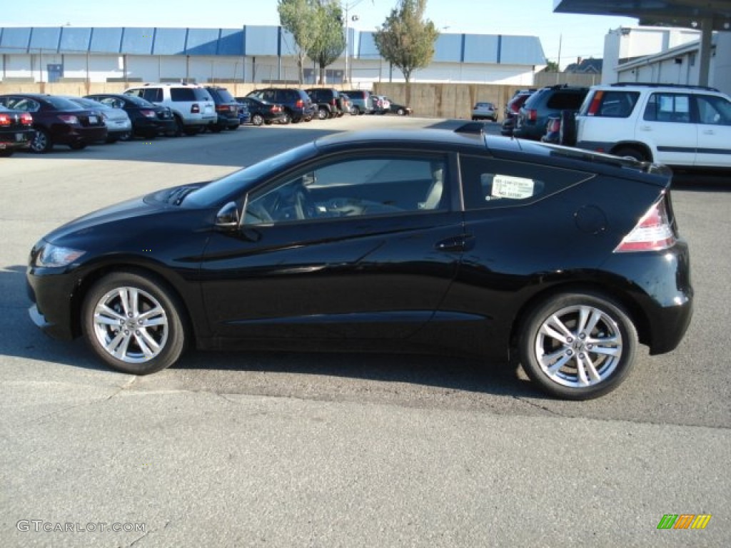 Crystal Black Pearl 2012 Honda CR-Z EX Sport Hybrid Exterior Photo #69131541