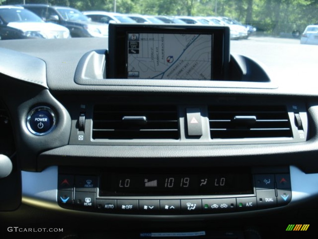 2012 CT 200h Hybrid Premium - Nebula Gray Pearl / Black photo #15