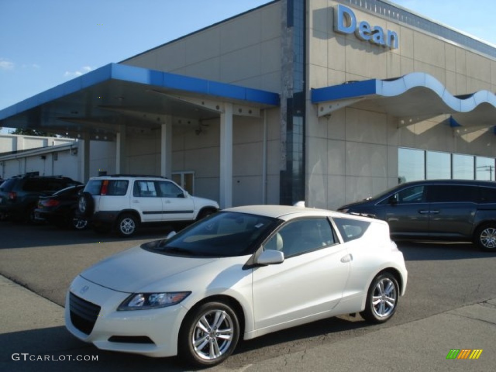 2012 CR-Z Sport Hybrid - Premium White Pearl / Gray photo #1