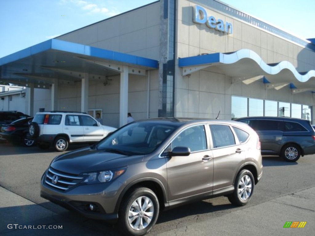 2012 CR-V EX 4WD - Urban Titanium Metallic / Beige photo #1