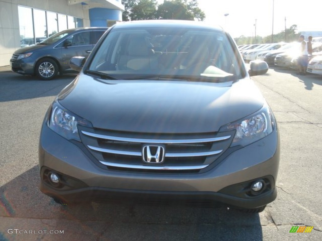 2012 CR-V EX 4WD - Urban Titanium Metallic / Beige photo #2