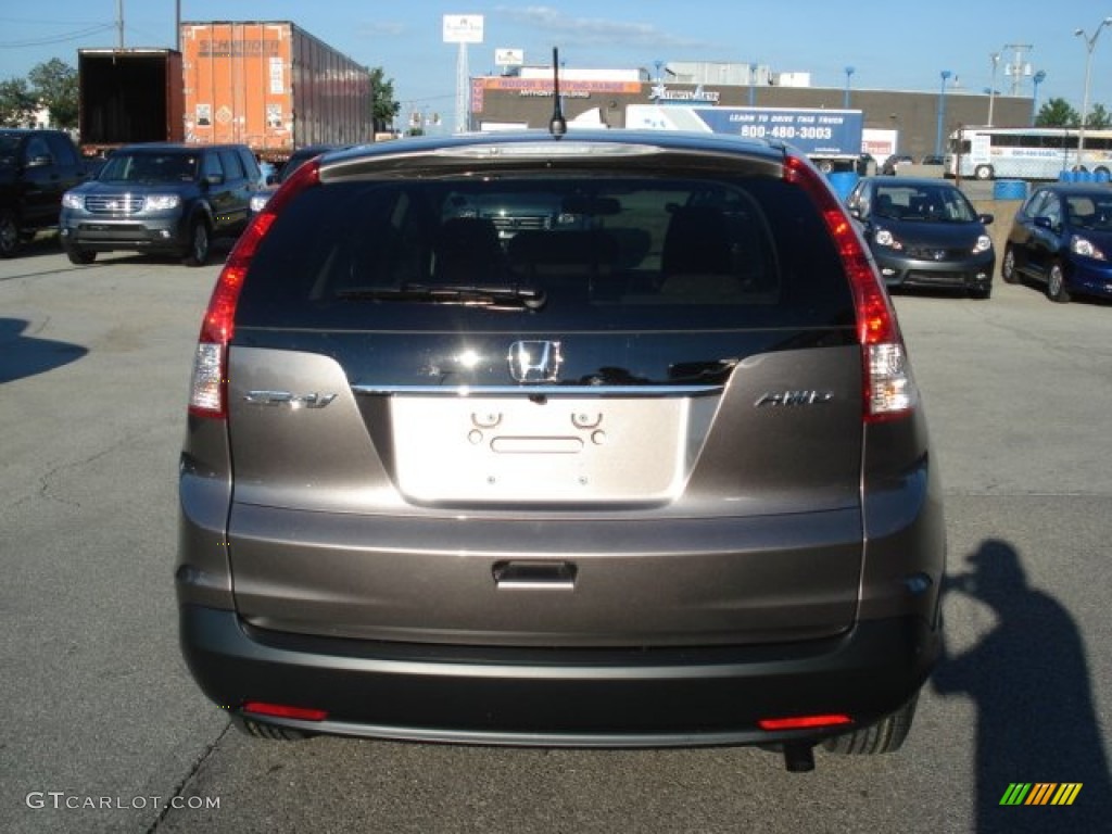 2012 CR-V EX 4WD - Urban Titanium Metallic / Beige photo #6