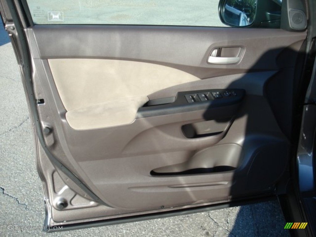 2012 CR-V EX 4WD - Urban Titanium Metallic / Beige photo #12