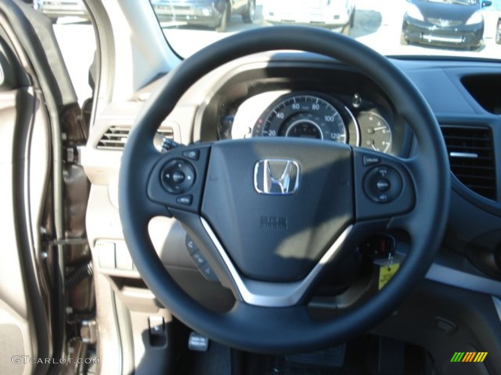 2012 Honda CR-V EX 4WD Beige Steering Wheel Photo #69132167