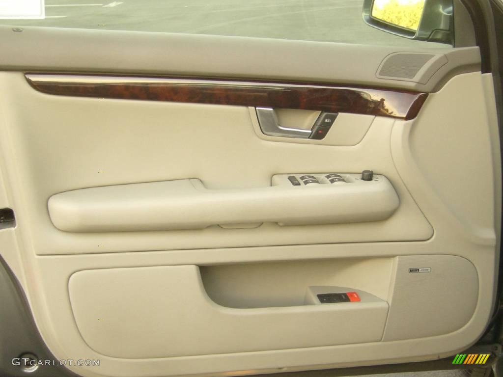 2003 A4 3.0 quattro Sedan - Dolphin Gray Pearl / Beige photo #10
