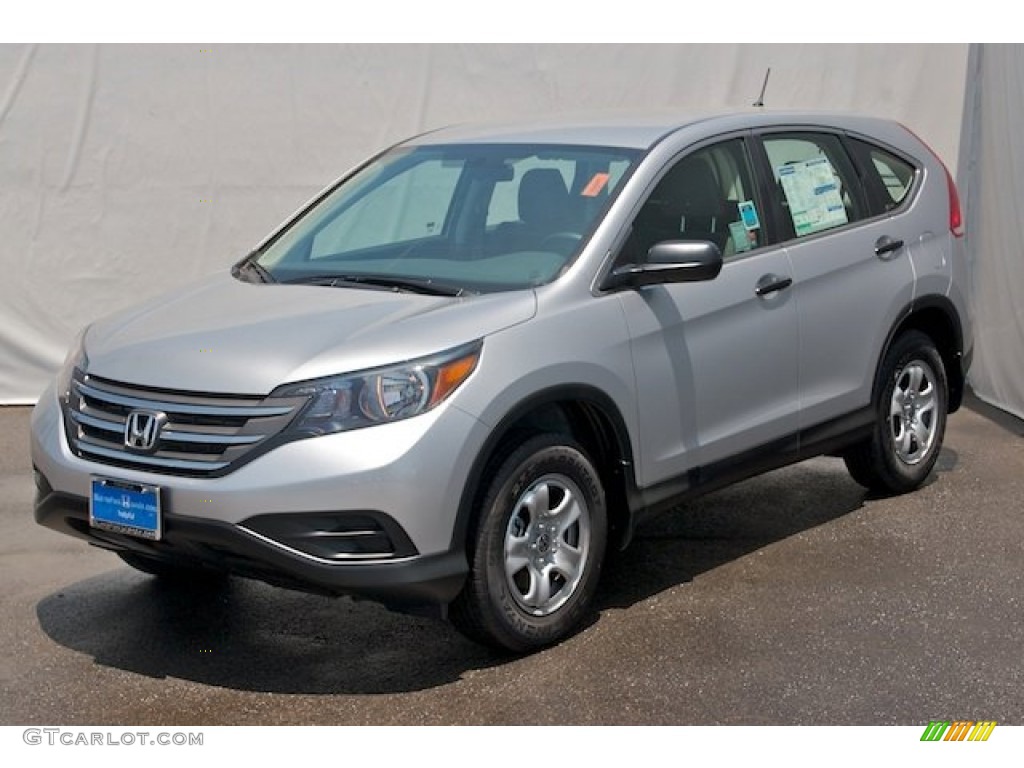 2012 CR-V LX - Alabaster Silver Metallic / Gray photo #3