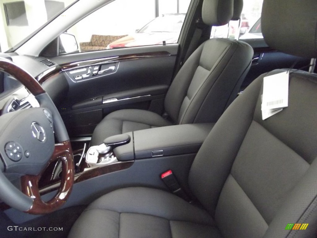 Black Interior 2013 Mercedes-Benz S 550 Sedan Photo #69133202