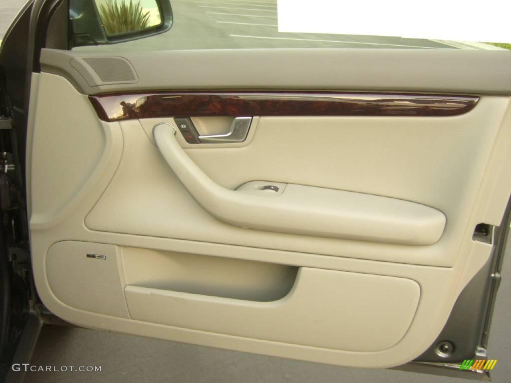 2003 A4 3.0 quattro Sedan - Dolphin Gray Pearl / Beige photo #12