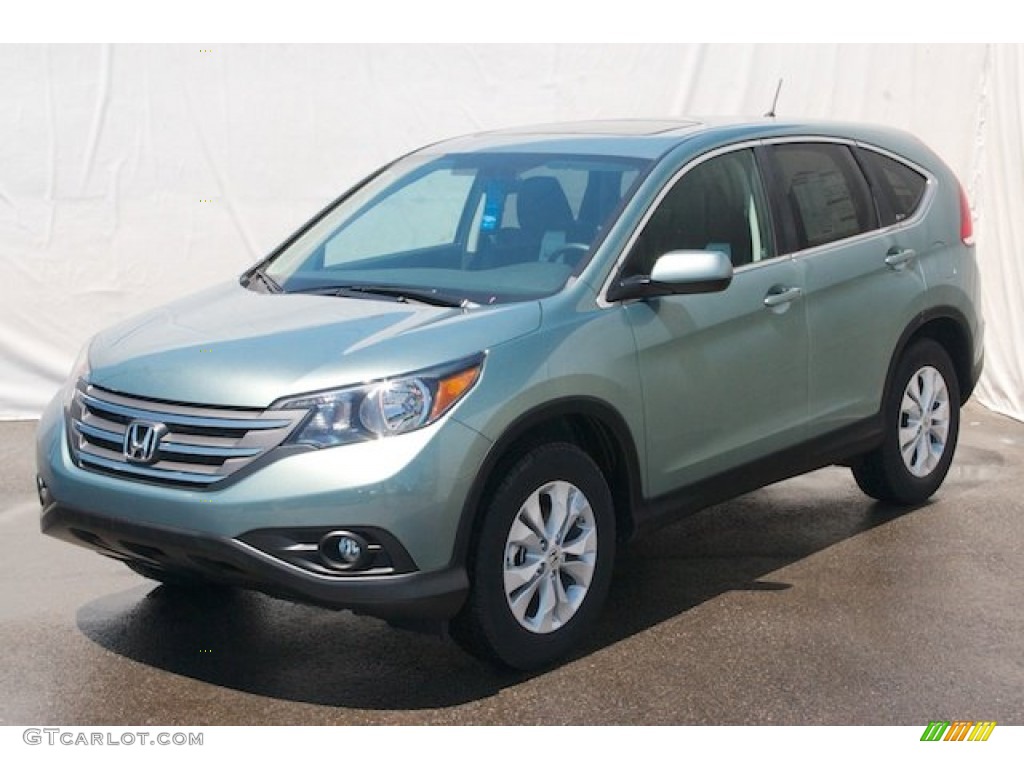 2012 CR-V EX-L - Opal Sage Metallic / Black photo #3
