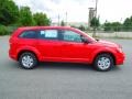 2012 Bright Red Dodge Journey SE  photo #3