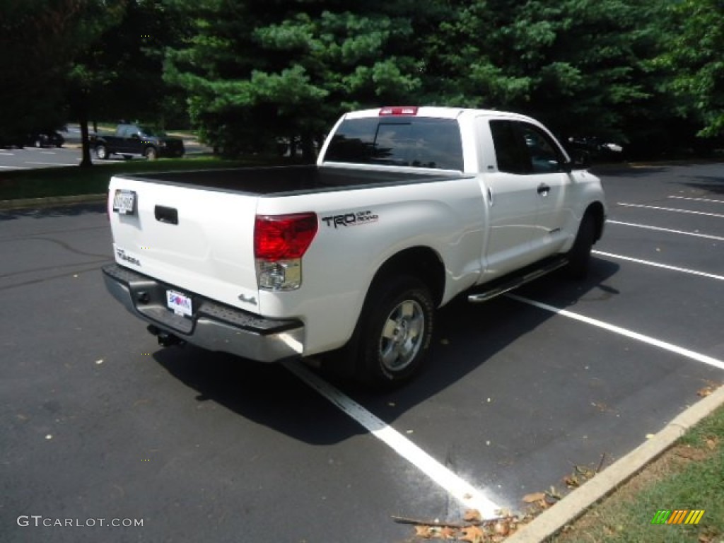 2010 Tundra TRD Double Cab 4x4 - Super White / Black photo #7