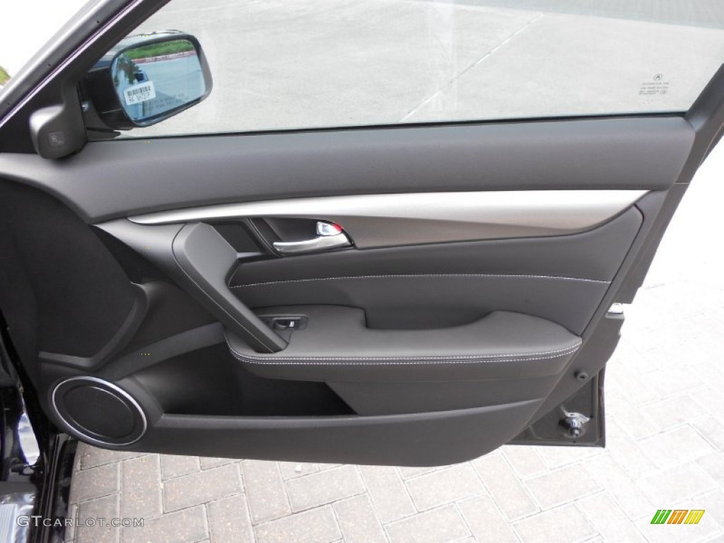 2012 Acura TL 3.7 SH-AWD Advance Ebony Door Panel Photo #69137158