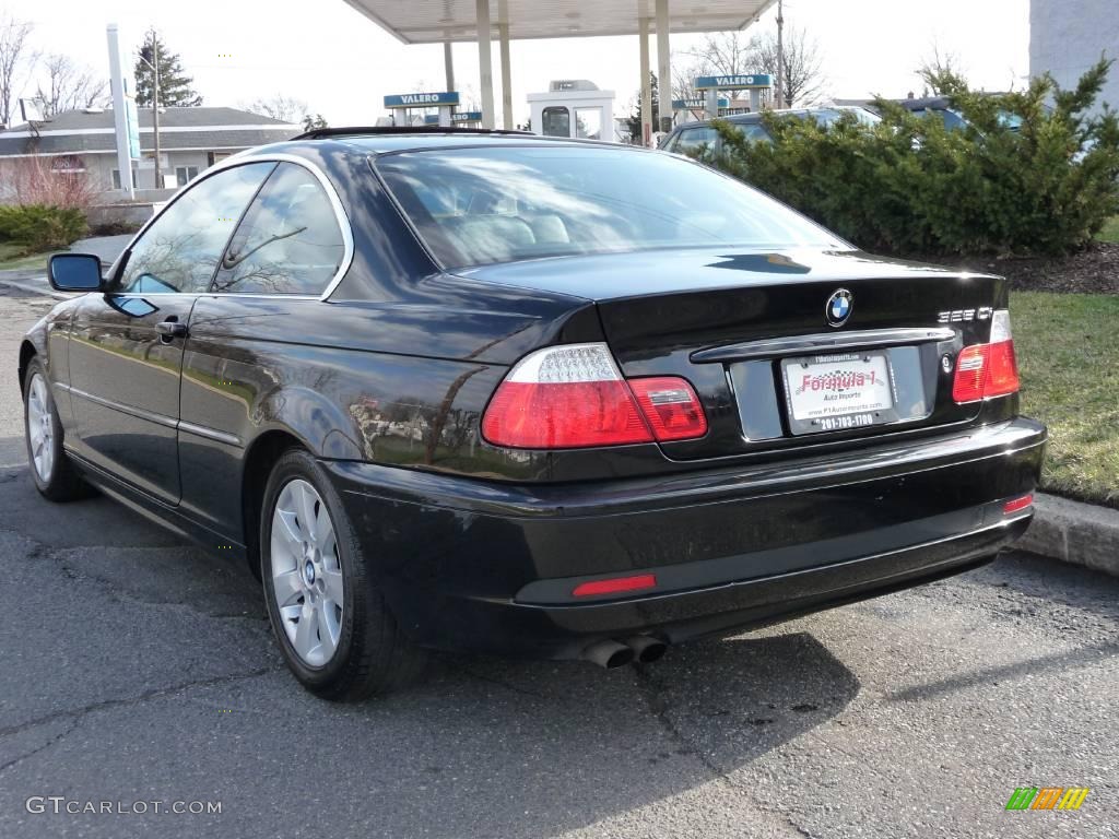 2006 3 Series 325i Coupe - Jet Black / Black photo #3