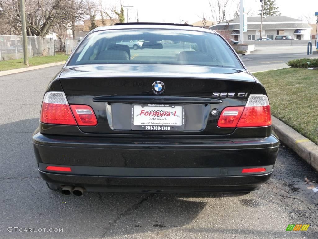 2006 3 Series 325i Coupe - Jet Black / Black photo #9