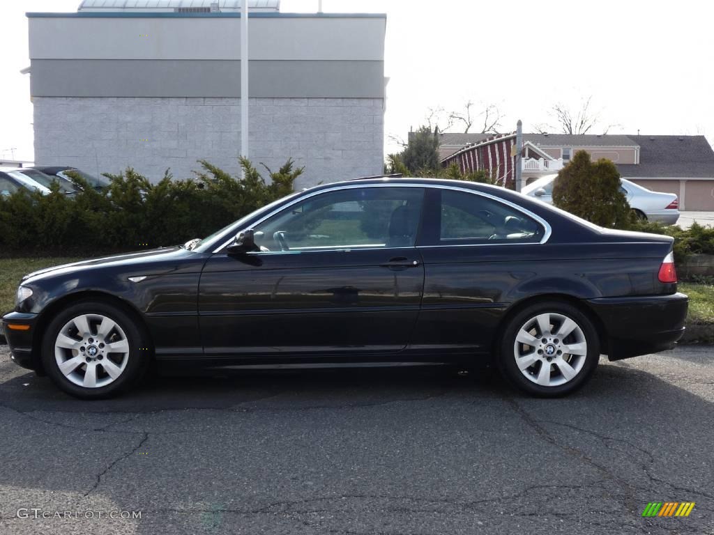 2006 3 Series 325i Coupe - Jet Black / Black photo #10