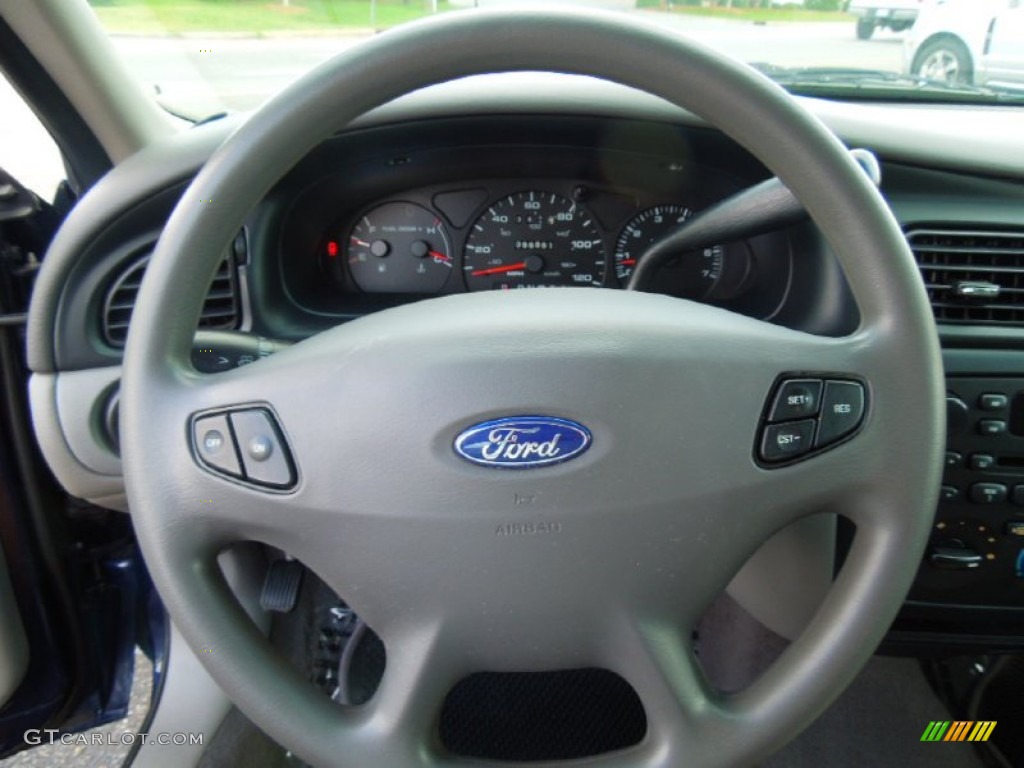 2001 Taurus SE Wagon - Medium Royal Blue Metallic / Medium Graphite photo #13