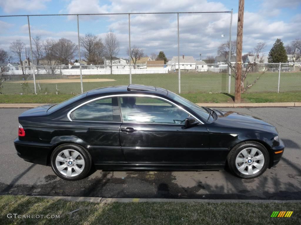 2006 3 Series 325i Coupe - Jet Black / Black photo #11