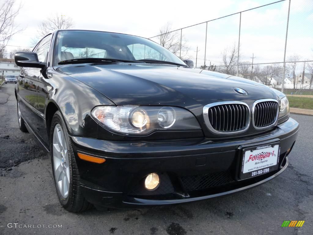 2006 3 Series 325i Coupe - Jet Black / Black photo #13