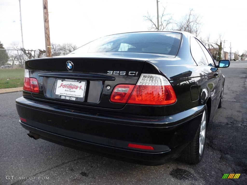 2006 3 Series 325i Coupe - Jet Black / Black photo #14