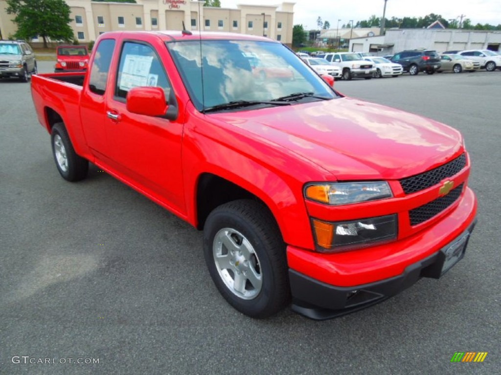 2012 Colorado LT Extended Cab - Victory Red / Ebony photo #1