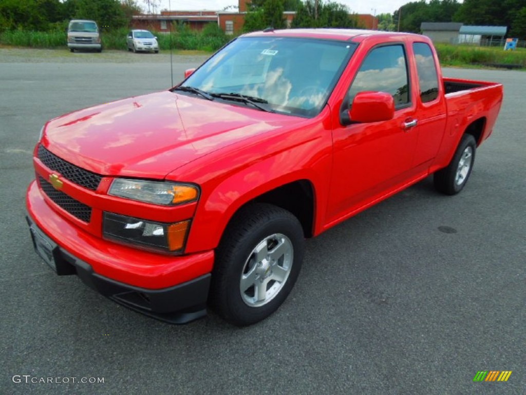 Victory Red 2012 Chevrolet Colorado LT Extended Cab Exterior Photo #69138746