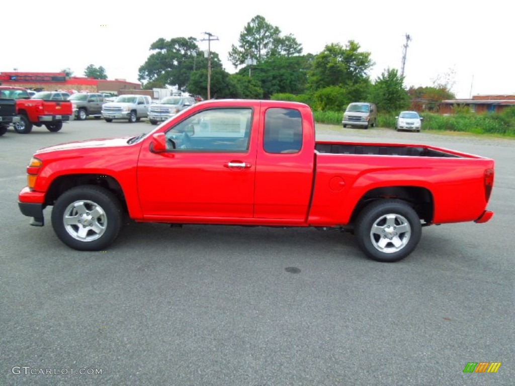 Victory Red 2012 Chevrolet Colorado LT Extended Cab Exterior Photo #69138755