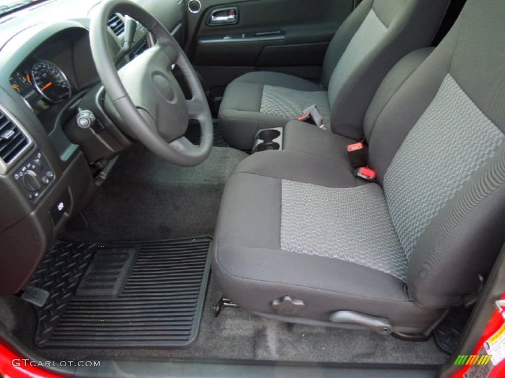 Ebony Interior 2012 Chevrolet Colorado LT Extended Cab Photo #69138801