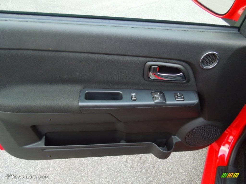 2012 Chevrolet Colorado LT Extended Cab Ebony Door Panel Photo #69138821
