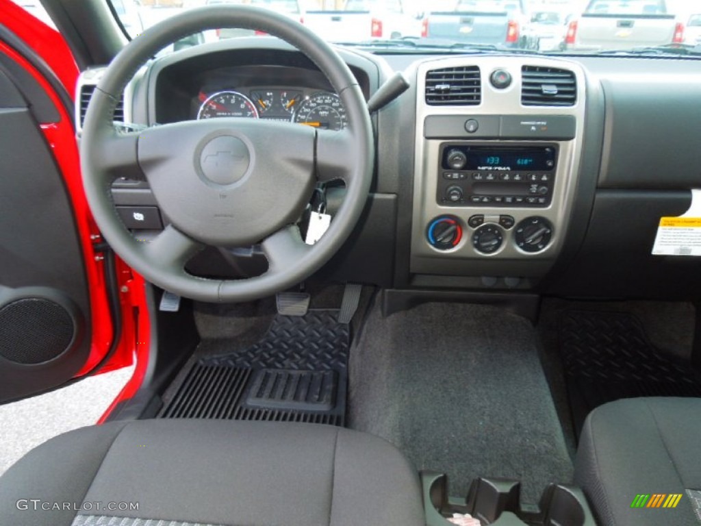 2012 Chevrolet Colorado LT Extended Cab Ebony Dashboard Photo #69138872