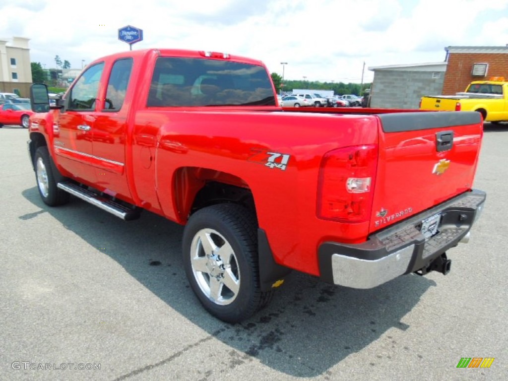 Victory Red 2013 Chevrolet Silverado 2500HD LT Extended Cab 4x4 Exterior Photo #69139226