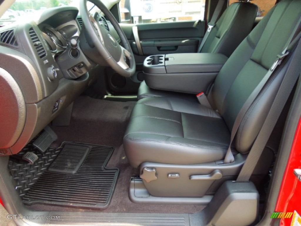 Ebony Interior 2013 Chevrolet Silverado 2500HD LT Extended Cab 4x4 Photo #69139250