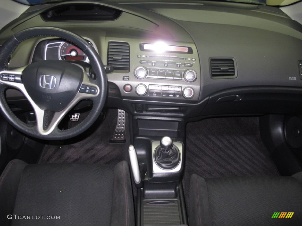 2006 Honda Civic Si Coupe Black Dashboard Photo #69139727